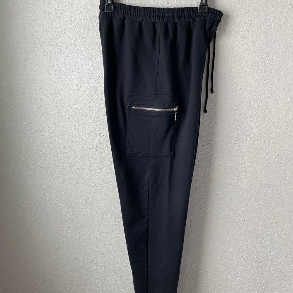 Energie Black Sweat Pants Size M EUC